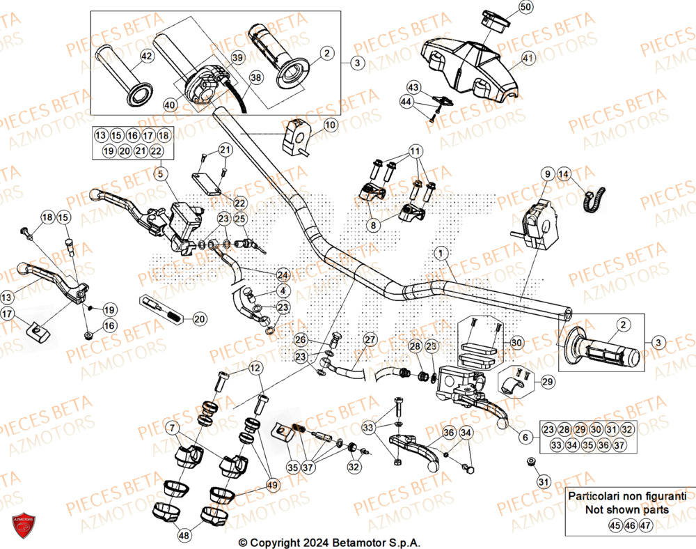 Guidon BETA Pieces BETA RR 2T 250 X-PRO - (2025)