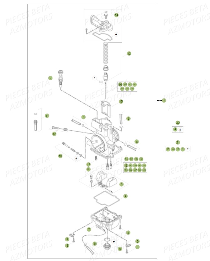 CARBURATEUR BETA RR 300 2T 2014