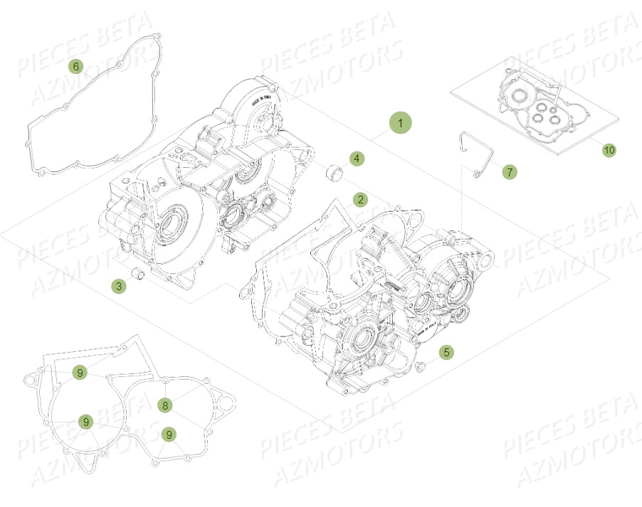 Carter Embrayage Du No Serie 0 A 700001 BETA Pièces BETA RR 2T 300 - (2014)