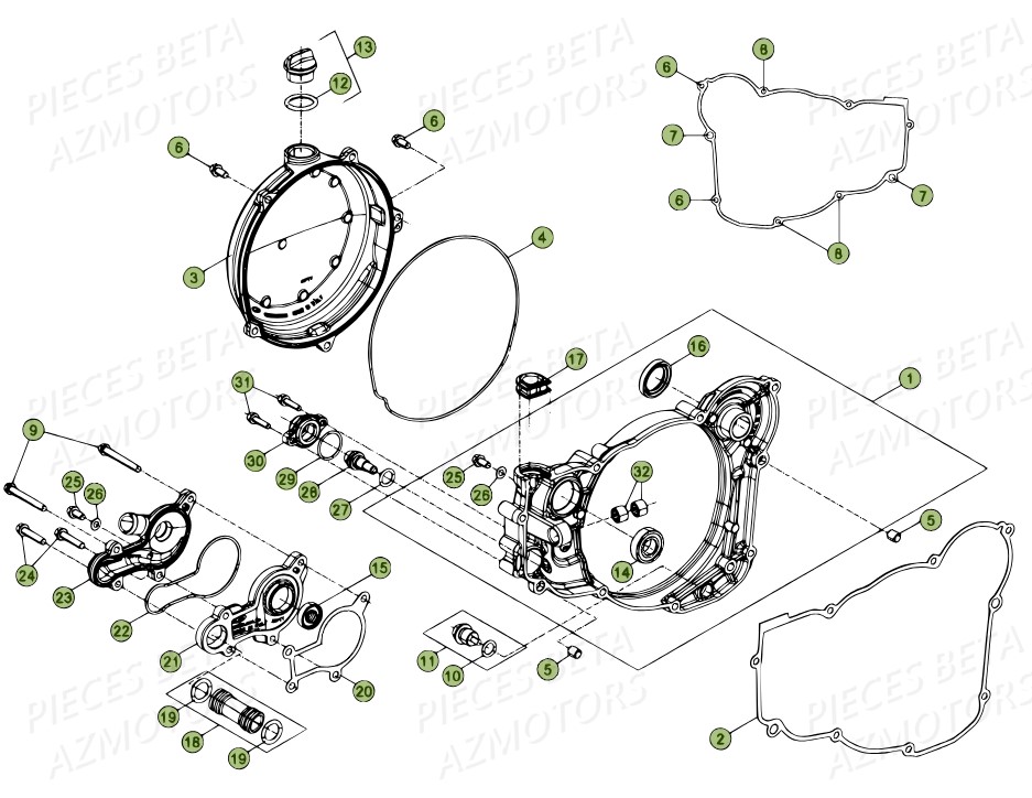 Carter Embrayage Du No Serie 750000 A 759999 BETA Pièces BETA RR 2T 300 - (2014)