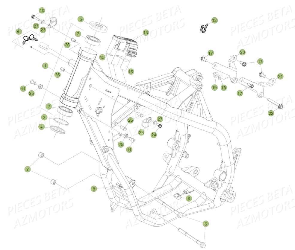 CHASSIS pour RR 300 2T 2014