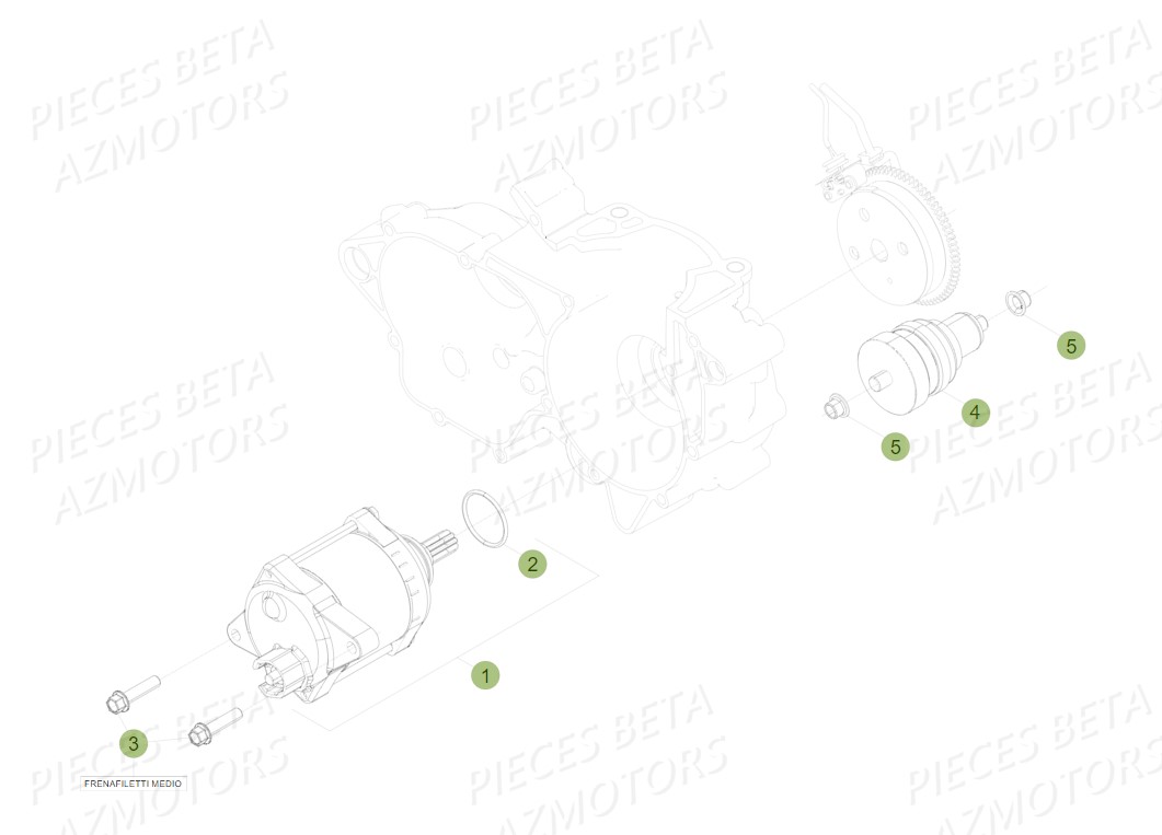 Demarreur BETA Pièces BETA RR 2T 300 - (2014)