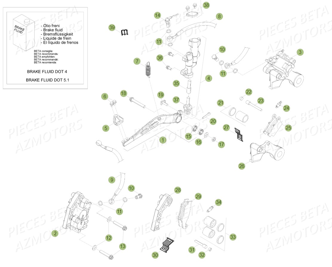 FREINS pour RR 300 2T 2014