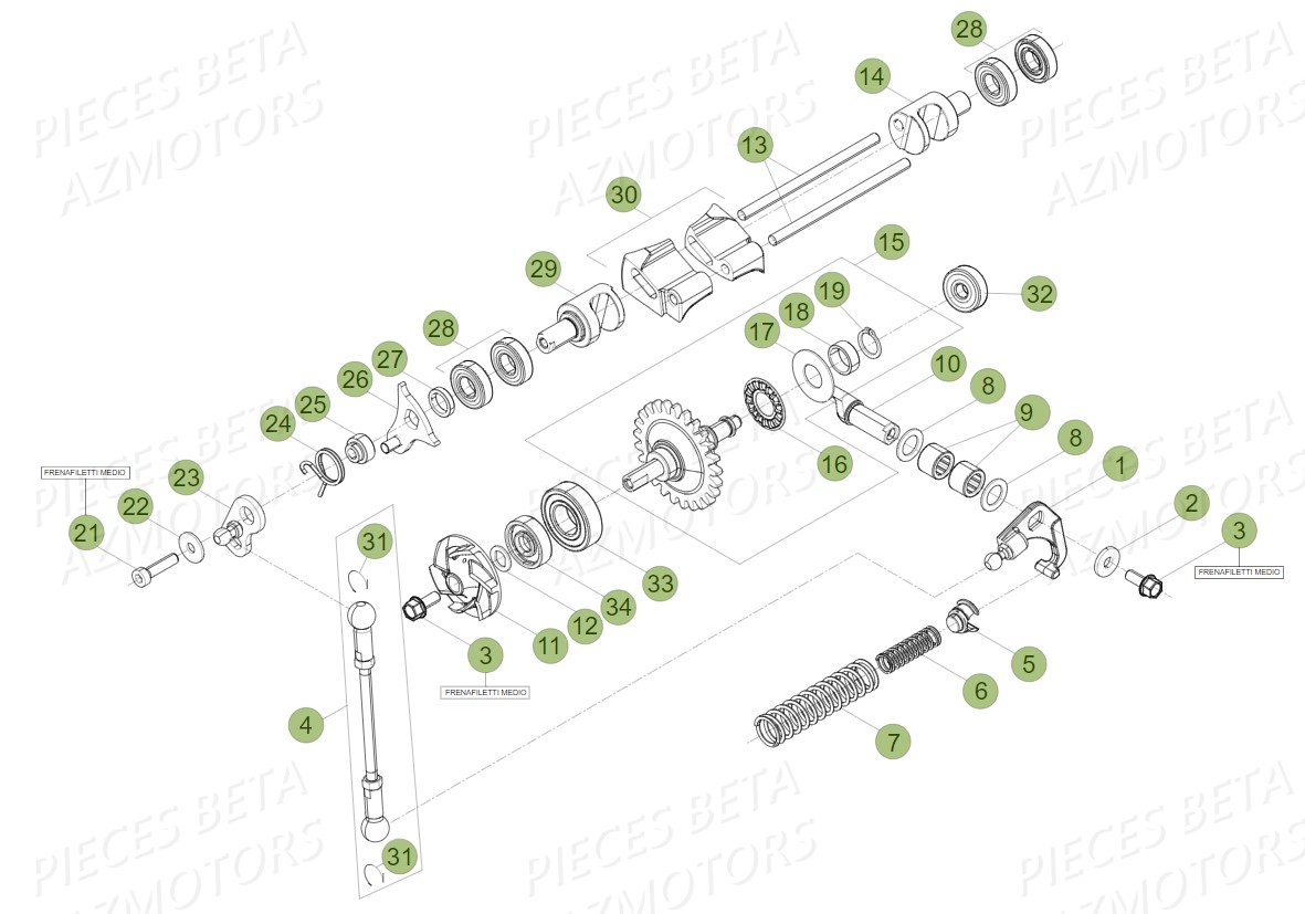 Installation De Refroidissement BETA Pièces BETA RR 2T 300 - (2014)
