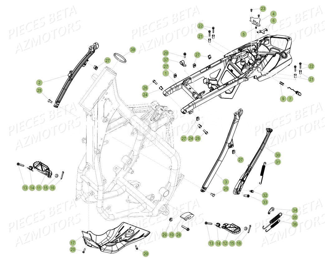 ACCESSOIRES-DU-CHASSIS pour RR 300 2T 2019