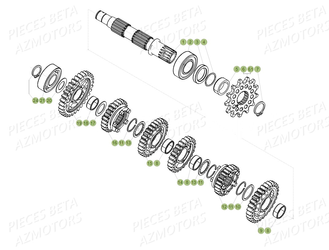 Boite A Vitesses 2 BETA Pieces BETA RR 2T 300 - (2019)