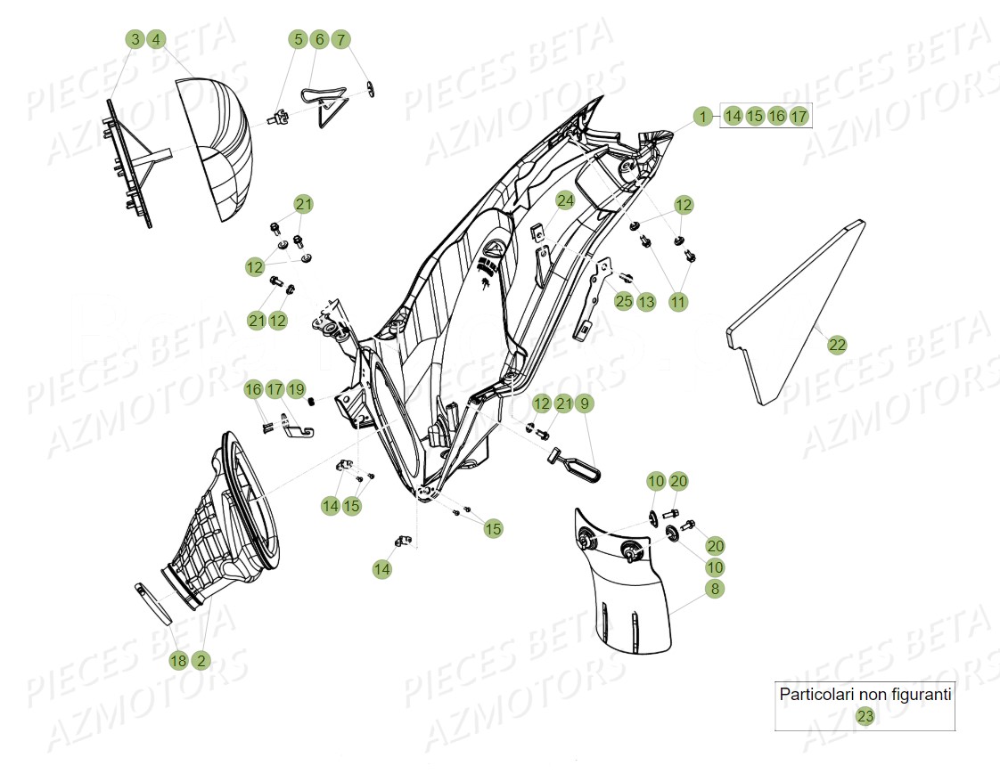 FILTRE AIR BETA pour BOITIER-DU-FILTRE de RR 300 2T 2019
