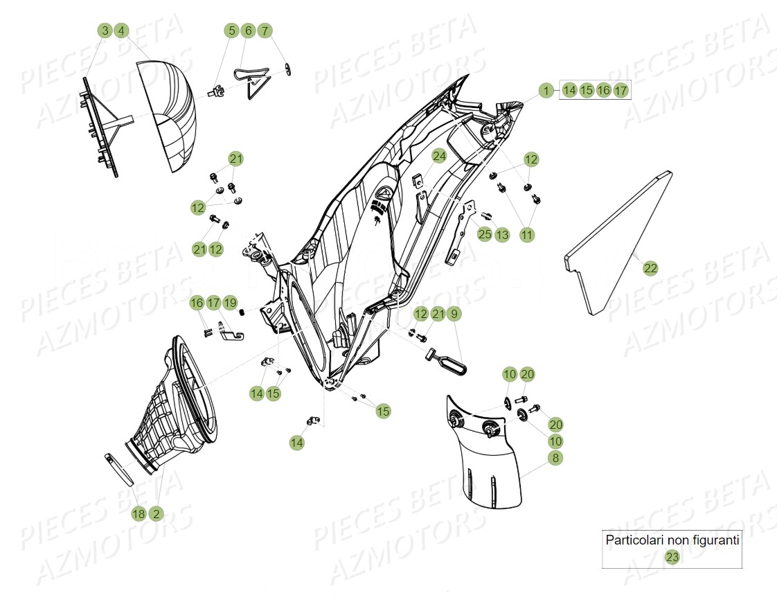 FILTRE AIRE RR-RS 4T pour BOITIER-DU-FILTRE de RR 300 2T 2019