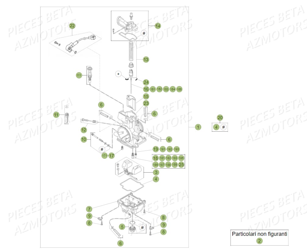 Carburateur BETA Pieces BETA RR 2T 300 - (2019)