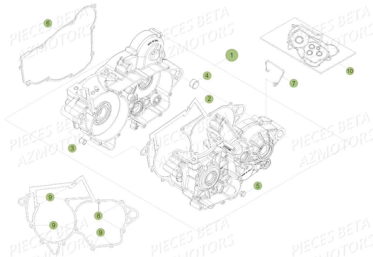 CARTER-D-EMBRAYAGE pour RR 300 2T 2019