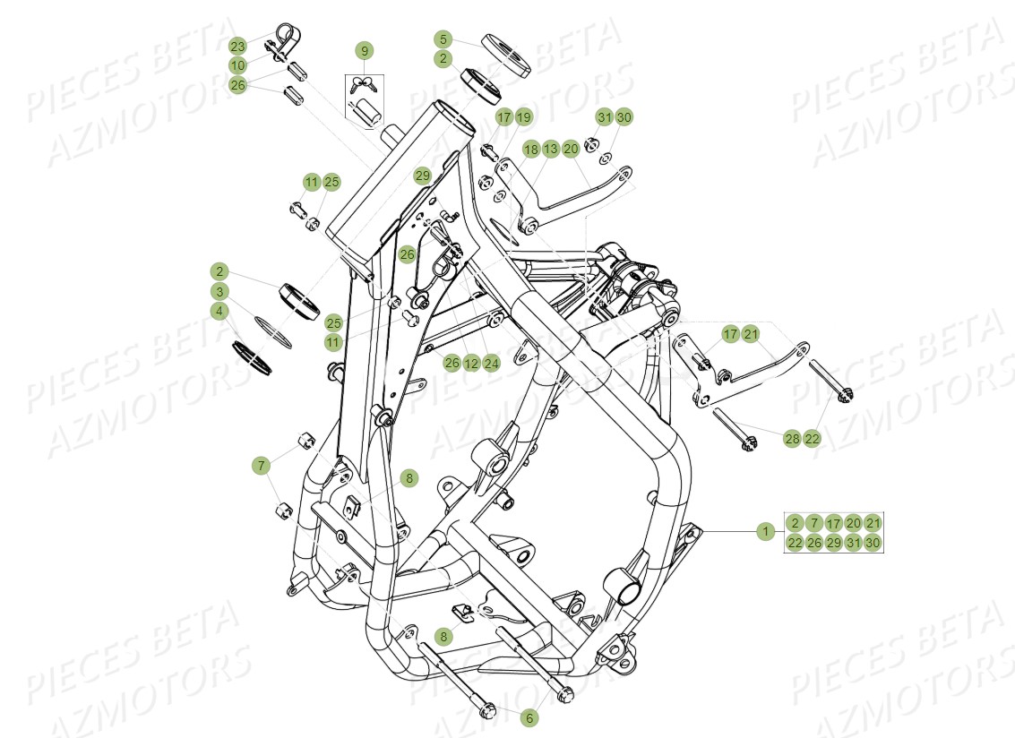 CHASSIS BETA RR 300 2T 2019