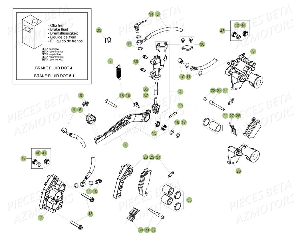 Freins BETA Pieces BETA RR 2T 300 - (2019)