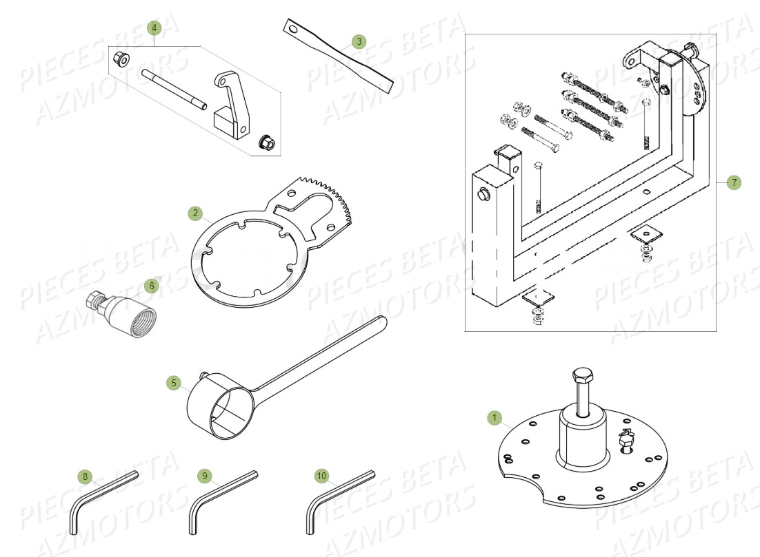 Outillage Special BETA Pieces BETA RR 2T 300 - (2019)