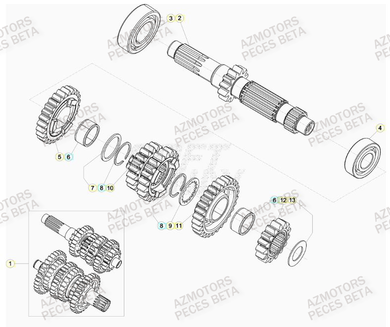 Boite De Vitesses BETA Pieces BETA RR 2T 300 - (2020)