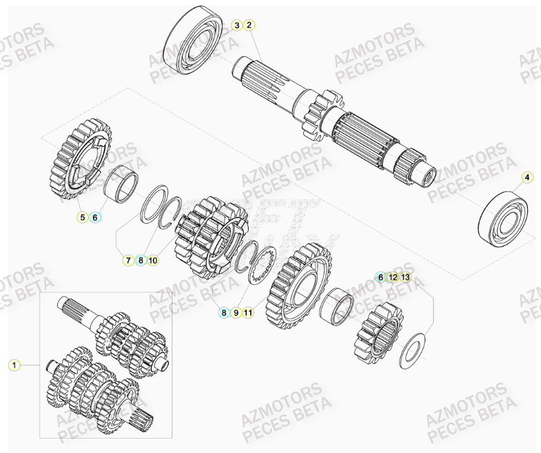 BOITE_DE_VITESSES BETA Pieces BETA RR 2T 300 - (2020)