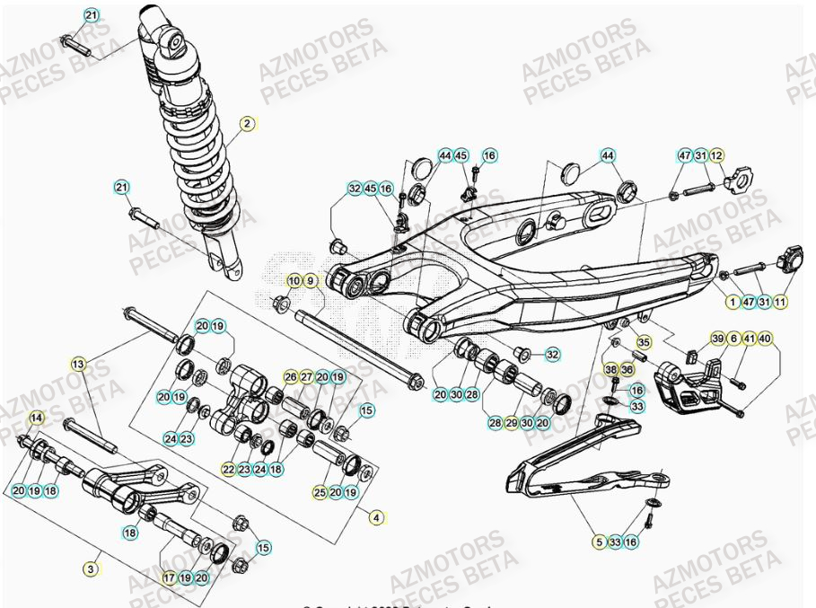 Bras Oscillant BETA Pieces BETA RR 2T 300 - (2020)