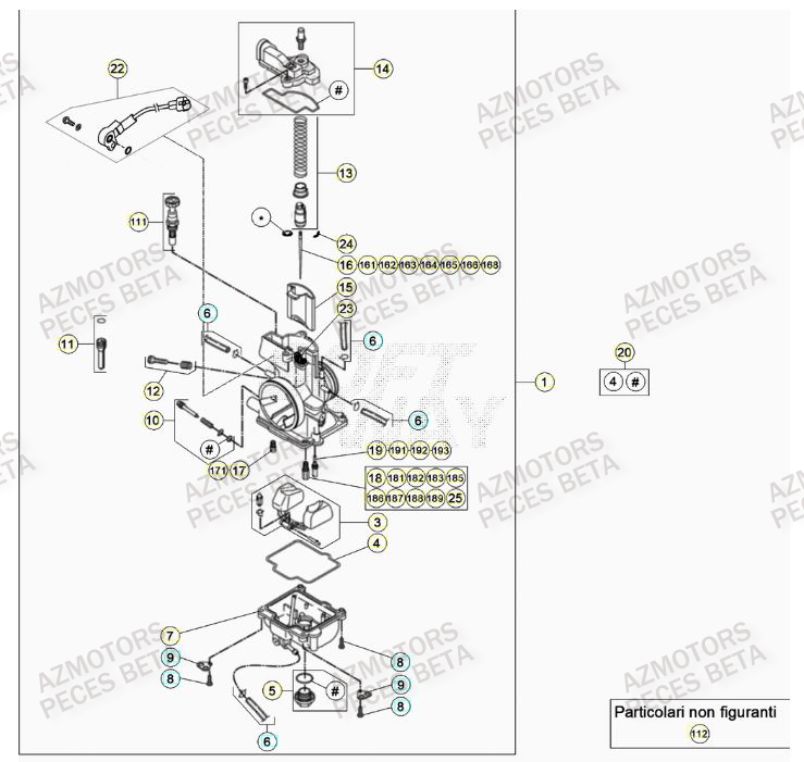 Carburateur BETA Pieces BETA RR 2T 300 - (2020)