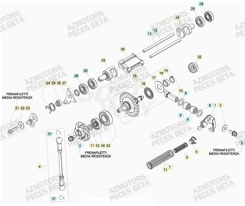 Culbuteur BETA Pieces BETA RR 2T 300 - (2020)