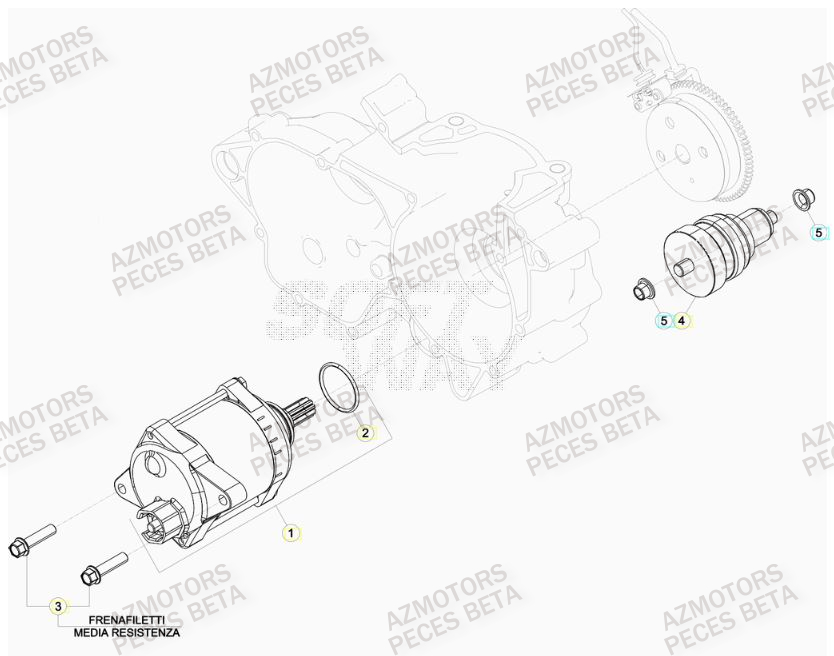Demarreur BETA Pieces BETA RR 2T 300 - (2020)