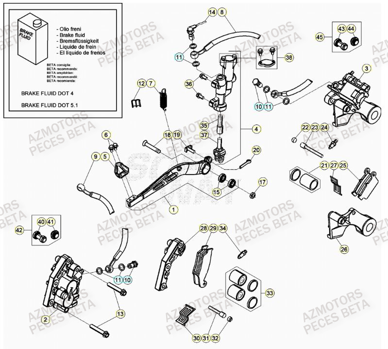 Freins BETA Pieces BETA RR 2T 300 - (2020)