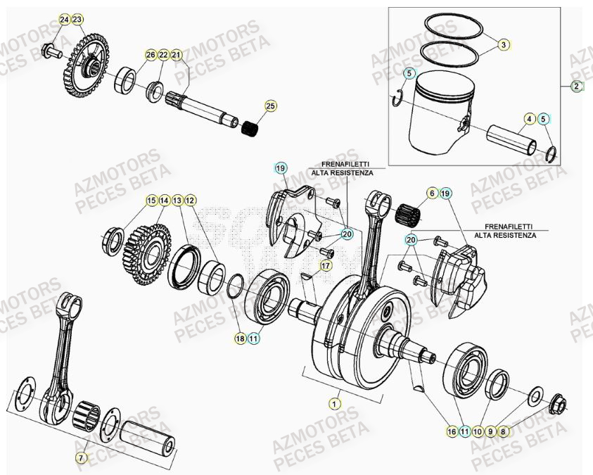 Vilebrequin BETA Pieces BETA RR 2T 300 - (2020)