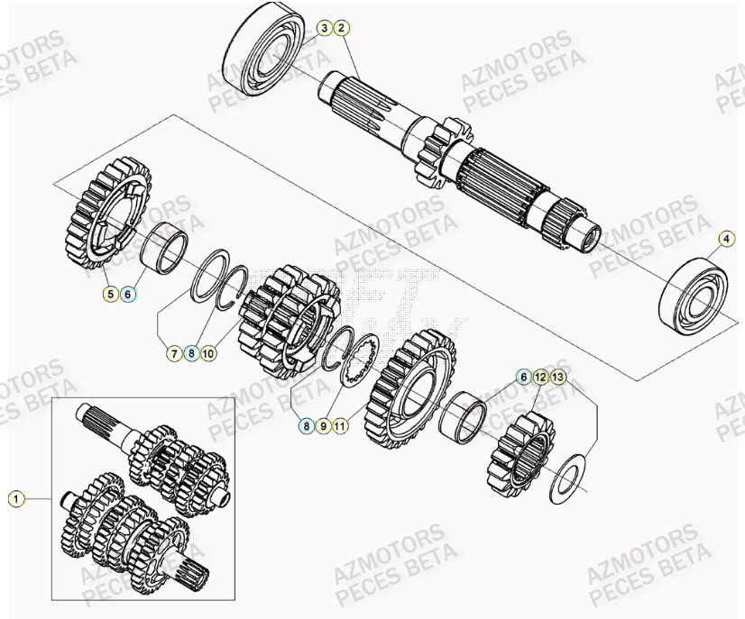 Boite A Vitesses BETA Pieces BETA RR 2T 300 - (2021)
