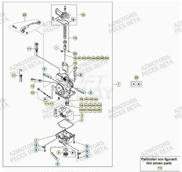 Carburateur BETA Pieces BETA RR 2T 300 - (2021)