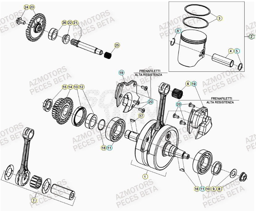 Vilebrequin BETA Pieces BETA RR 2T 300 - (2021)