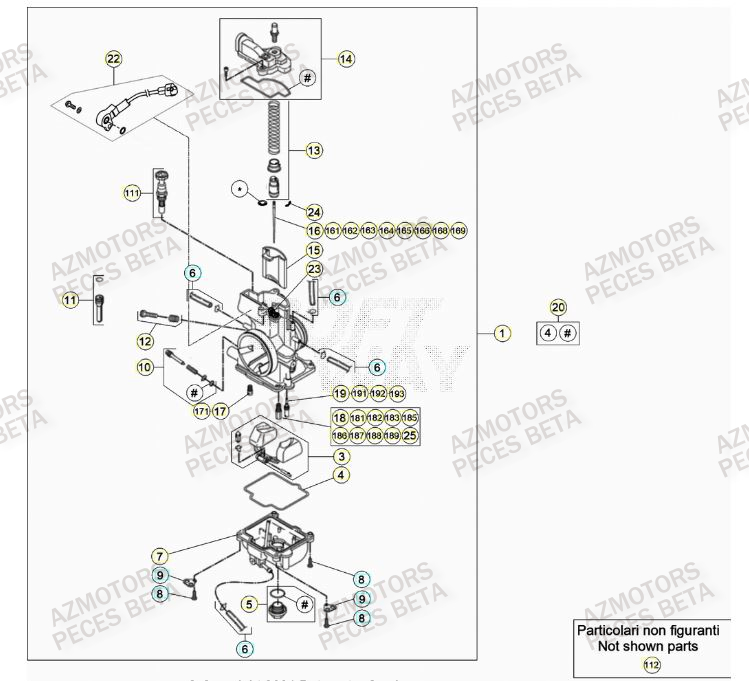 Carburateur BETA Pieces BETA RR 2T 300 - (2022)
