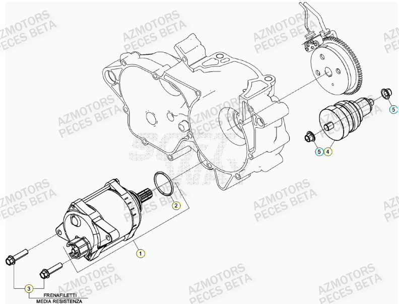 Demarreur BETA Pieces BETA RR 2T 300 - (2022)