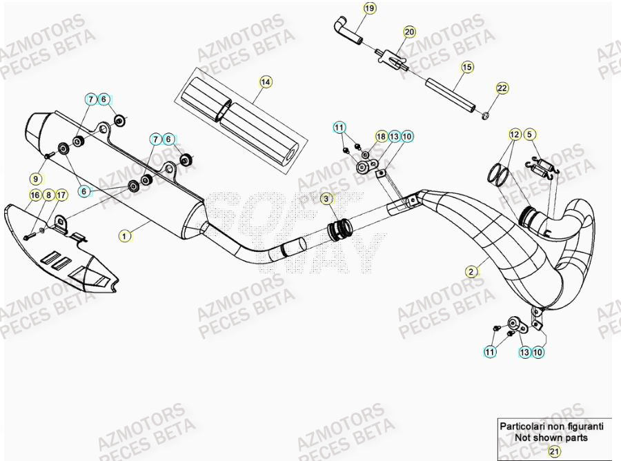 ECHAPPEMENT BETA Pieces BETA RR 2T 300 - (2022)