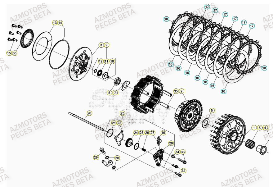 EMBRAYAGE pour RR 300 2T 2022