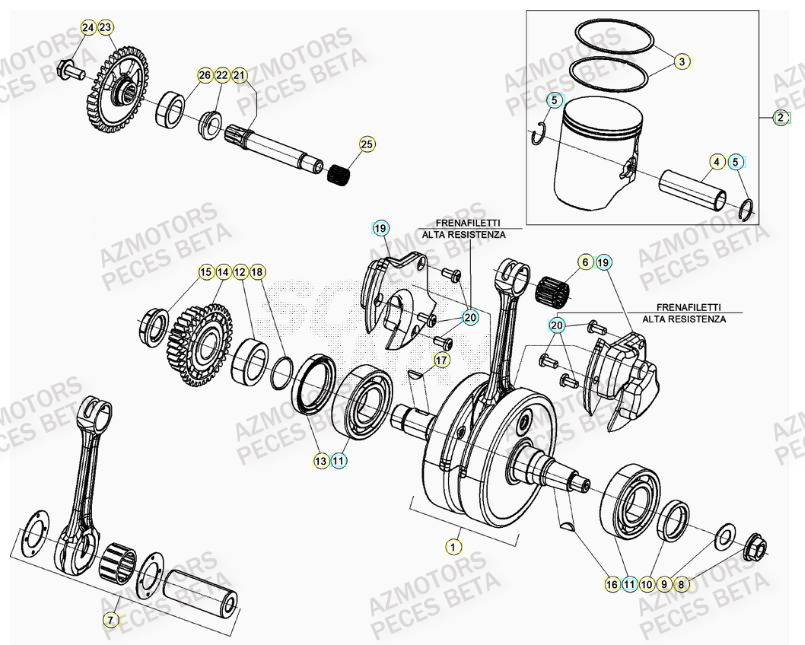 Vilebrequin BETA Pieces BETA RR 2T 300 - (2022)