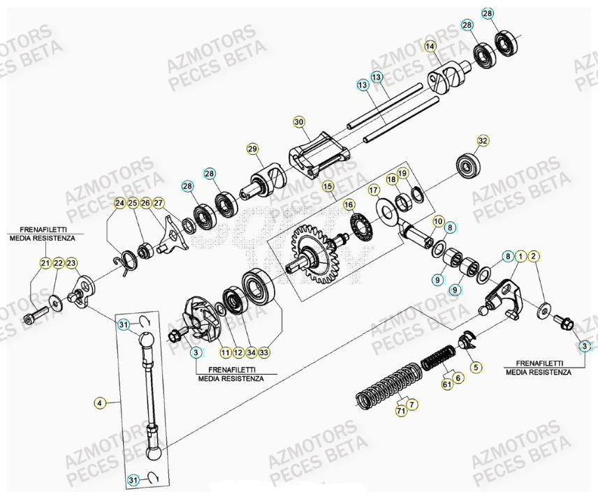 Culbuteur BETA Pieces BETA RR 2T 300 - (2023)
