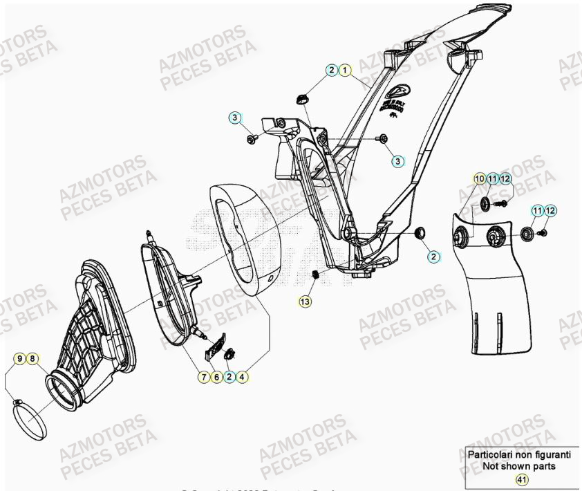 Filtre A Air BETA Pieces BETA RR 2T 300 - (2023)