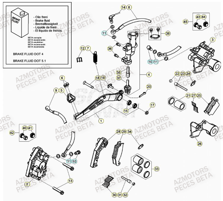 Freins BETA Pieces BETA RR 2T 300 - (2023)