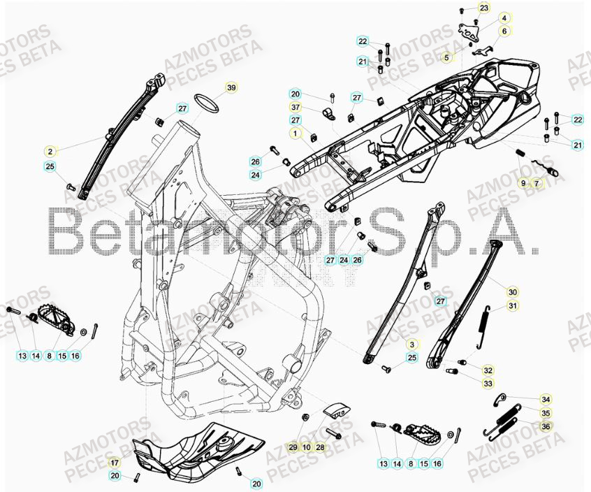 ACCESSOIRES DU CHASSIS pour RR 300 HOLCOMBE MY19