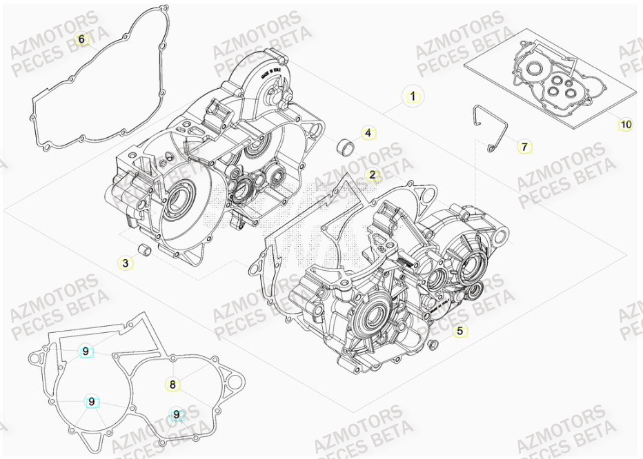 CARTER MOTEUR pour RR 300 HOLCOMBE MY19