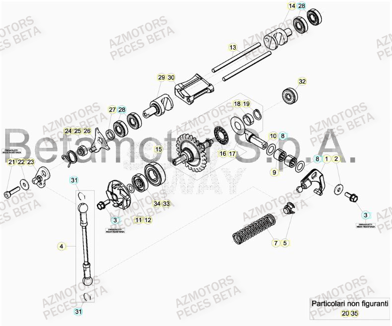 Culbuteur BETA Pieces BETA RR 2T 300 HOLCOMBE REPLICA - (2019)