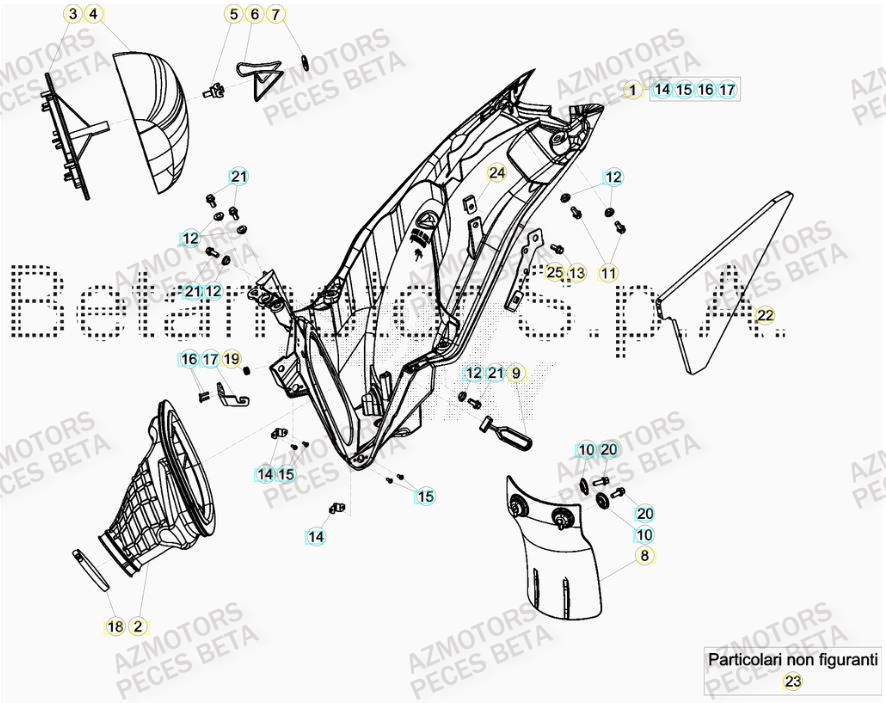 FILTRE_A_AIR BETA Pieces BETA RR 2T 300 HOLCOMBE REPLICA - (2019)