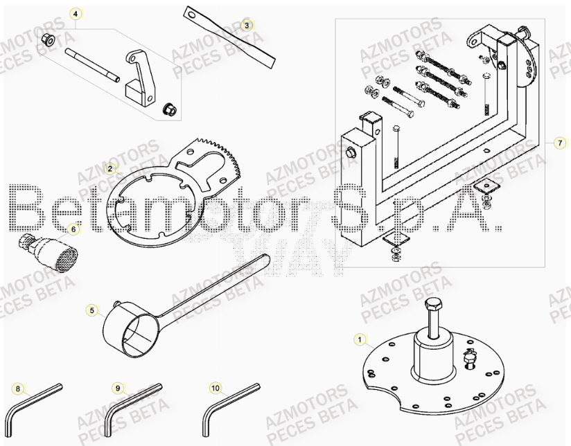 Outils BETA Pieces BETA RR 2T 300 HOLCOMBE REPLICA - (2019)