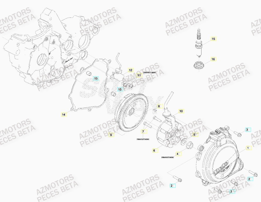 Allumage BETA Pieces BETA RR 2T 300 RACING - (2015)