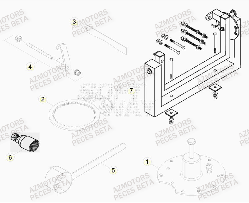 Outils BETA Pieces BETA RR 2T 300 RACING - (2015)