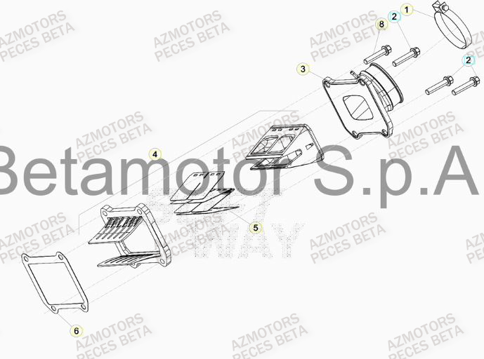 Admission BETA Pieces BETA RR 2T 300 RACING - (2017)