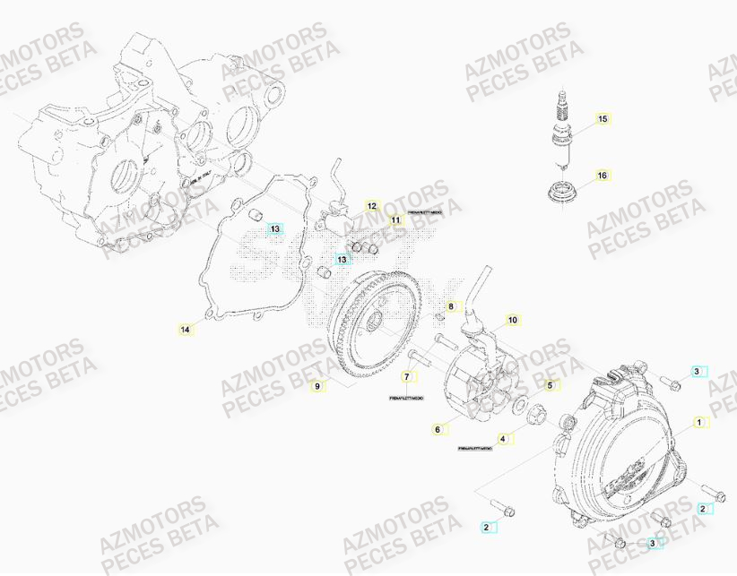 ALLUMAGE BETA Pieces BETA RR 2T 300 RACING - (2017)