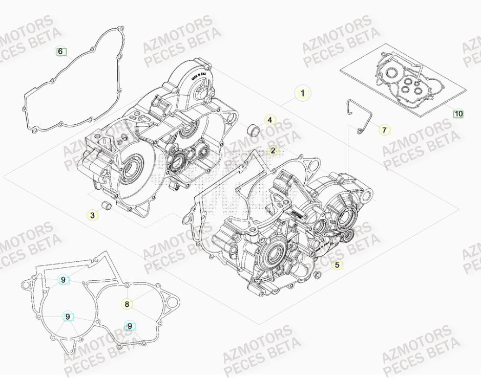 CARTER MOTEUR pour RR 300 RACING MY17