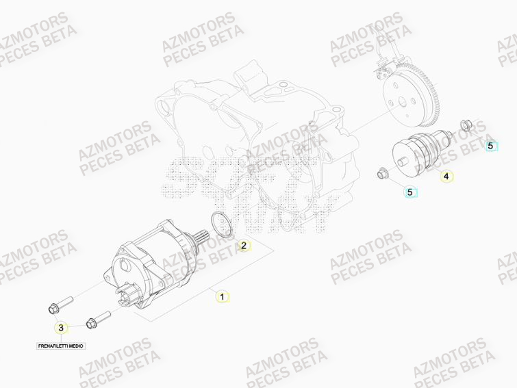 Demarreur BETA Pieces BETA RR 2T 300 RACING - (2017)