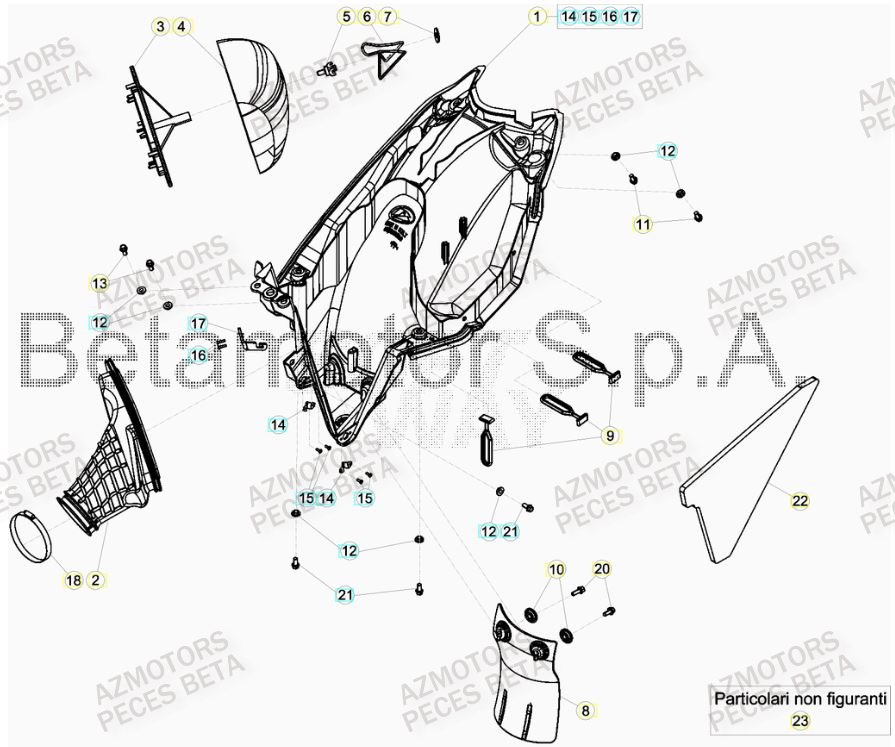 FILTRE_A_AIR BETA Pieces BETA RR 2T 300 RACING - (2017)