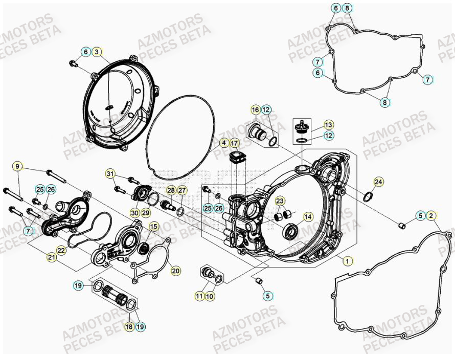 BOUCHON REMPL. D HUILE BETA pour COUVERCLE EMBRAYAGE de RR 300 RACING MY19