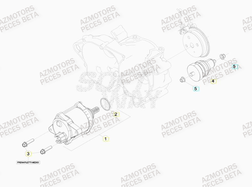 Demarreur BETA Pieces BETA RR 2T 300 RACING - (2019)